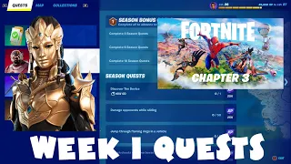 (Chapter 3) 100 Shanta's Gems - ALL Week 1 Challenges Guide Fortnite Season 1