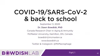 SARS-CoV-2 and Back-to-School - Part 1(2020-09-03)