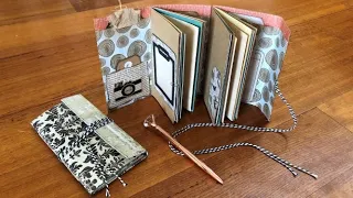 Easy Scrapbook Page Mini Journal Tutorial - Using ONE sheet