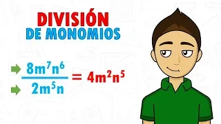 DIVISIÓN DE MONOMIOS Super facil - para principiantes