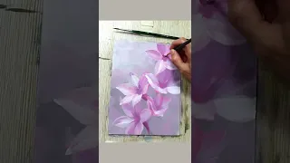 живопись цветы акрилом
