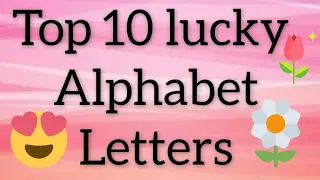 Top 10 lucky alphabet letters | lucky names list👉 | gleam point new video | #jitandrachitara2