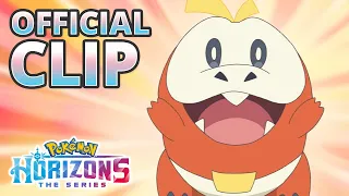 Roy and Fuecoco Team Up 🔥 | Pokémon Horizons: The Series | Official Clip