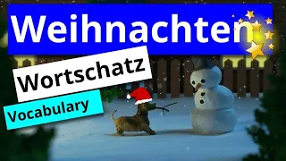 Wortschatz+Sätze: Weihnachten in Deutschland | Vocabulary +Sentences: Christmas in Germany