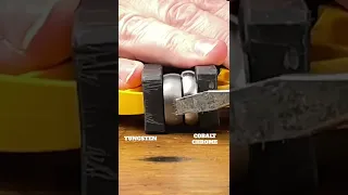 Tungsten vs Cobalt Chrome - Scratch test