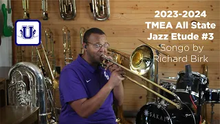 2023-2024 TMEA Jazz Bass Trombone Etude #3 Songo by Richard Birk