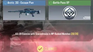 Call Of Duty Mobile Kill 20 Enemies with Scorestreaks in MP Ranked Matches  Task Complete
