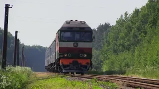 Тепловоз ТЭП70-0377 близ ст. Скидель / TEP70-0377 near Skidel station