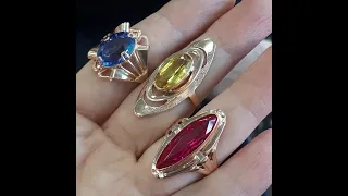 СССР. Украшения мечты. Супер красота прошлых лет. ЗОЛОТО VINTAGE JEWELRY GOLD OF THE USSR