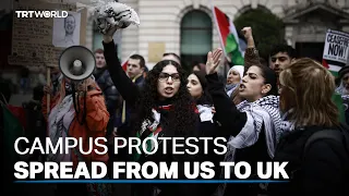 More pro-Palestine student protests under way in UK