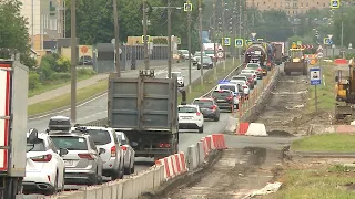 Реконструкция Пироговского шоссе в Мытищах идет согласно графику