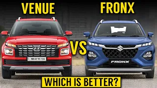 Maruti Suzuki Fronx Vs Hyundai Venue | Detailed comparison | Fronx VS Venue 2023 | Which is better?