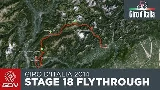 Giro d'Italia 2014 Stage 18 Fly Through