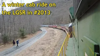 Winter cab ride on the Lehigh Gorge Scenic Railway | GP38-2 #2013