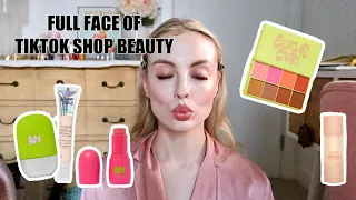 FULL FACE OF TIKTOK SHOP MAKEUP | new glow hub range, made by mitchell curve case, hnb foundation