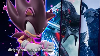 Dark Sonic against the Titans of Sonic Frontiers