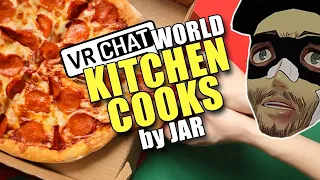 Disaster ensues in VRChat world KITCHEN COOKS by Jar (Overcooked VR)