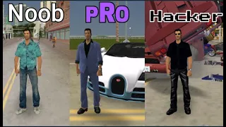 GTA VICE CITY : NOOB vs PRO vs HACKER | SmasherBoy