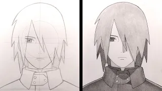 How to Draw Sasuke Uchiha - Boruto