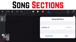 How to use SONG SECTIONS in GarageBand iOS (iPad/iPhone)