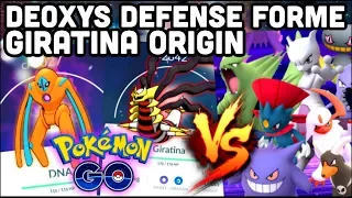 DEOXYS DEFENSE FORME & GIRATINA ORIGIN IN POKEMON GO | CORRECT DEOXYS DEFENSE COUNTERS