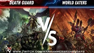 Death Guard VS World Eaters! GIVEAWAY! Warhammer 40k Battle Report