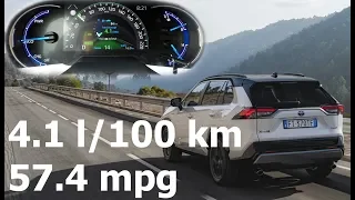 Toyota RAV4 2.5l Hybrid (2019): fuel consumption (economy) in city (real-life test) :: [1001cars]