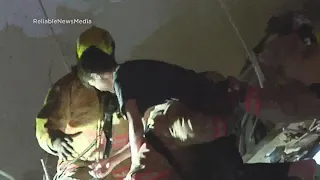 Video shows boy's rescue after condo tower collapse north of Miami Beach