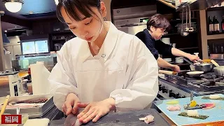 [Japanese sushi restaurant] run by a 24-year-old woman