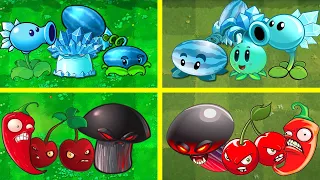 Random Team Plant PvZ 1 vs PvZ 2 - Who 's Noob - PvZ 2 Team Plant Vs Team Plant