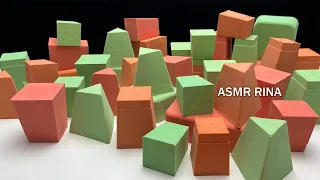 ASMR baking soda crunchy green💚 + red❤️ + orange🧡