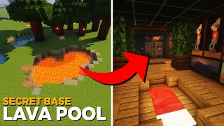 BASE SUPER RAHASIA DI BAWAH LAVA POOL - MINECRAFT INDONESIA