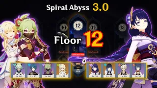 KUKI HYPERBLOOM & C0 Raiden - Spiral Abyss 3.0 Floor 12 (9 Star Clear)