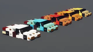 Minecraft Lamborghini Aventador Sports Car Tutorial