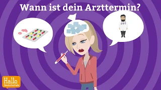 Learn German through dialogues / Lesson 8 / How often do you play sport? "ie" and "ei"pronunciation