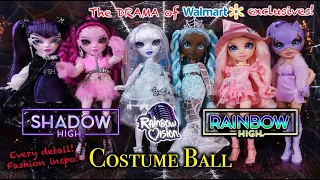 Rainbow High x Shadow High: Costume Ball (ALL 6 Dolls!) In-Depth REVIEW (The DETAILS, Walmart Drama)