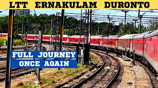 FULL JOURNEY ONCE AGAIN : Mumbai LTT Ernakulam Duronto | Scrumptious Food in train | Premium Train