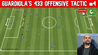 Football tactics: Guardiola's 433 offensive tactic #4 | Coach Sante