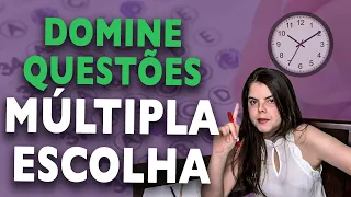 COMO RESOLVER QUESTÕES DE MULTIPLA ESCOLHA