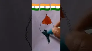 flag art drawing 🇮🇳🇮🇳🇮🇳🇮🇳#flag #art #shortsfeed #tranding #ytshorts #viral #drawing