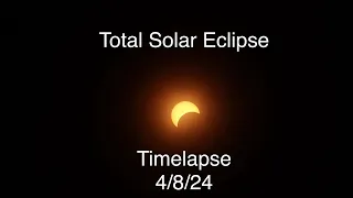 Timelapse of Total Solar Eclipse