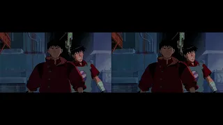 RIFE - Flowframes AI interpolation (Similar to DAIN App) - Akira fragment comparison 24fps vs 48fps