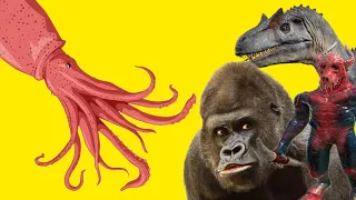 Animal Revolt Battle Simulator Colossal Squid VS Giant units