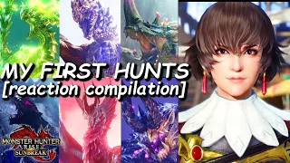 My First Hunts in Monster Hunter Rise Sunbreak [Gameplay Reaction Compilation]