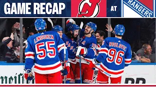 GAME HIGHLIGHTS: New York Rangers vs New Jersey Devils (3/11/24)