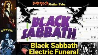 Electric Funeral - Black Sabbath - Guitar + Bass TABS Lesson