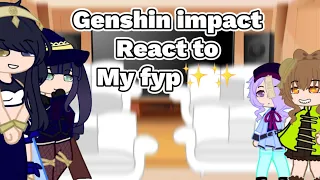 Genshin impact react to my fyp  ||Mitsurimyloved1||
