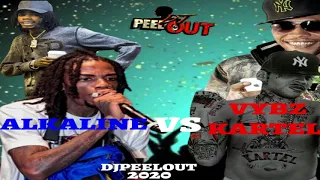 Vybz Kartel Vs Alkaline Mix 2021 Raw | Vybz Kartel Vs Alkaline Dancehall Mix 2021 | DJ Peelout