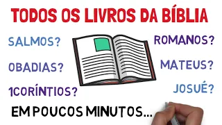 Sobre o que fala cada livro da Bíblia em poucos minutos