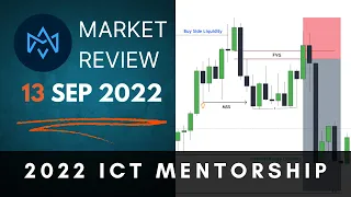 Market Review 13, September 2022  - {2022 ICT MENTORSHIP}  - Trading Based on {Smart Money Concepts}
